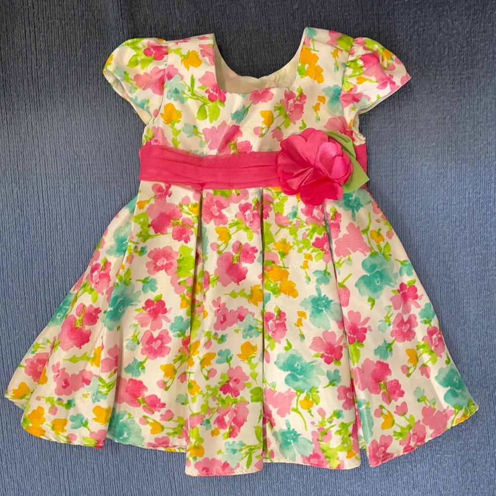 Beautiful floral girls dress size 12 months